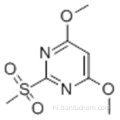 पाइरीमिडीन, 4,6-डिमेथॉक्सी -2 (मिथाइलसल्फोनील) - कैस 113583-35-0